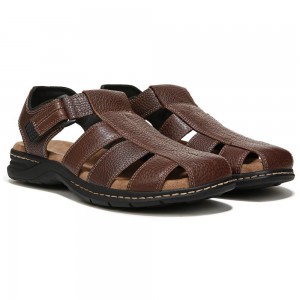 Dr. Scholl's Gaston Sandalen Herren Braun | 829375-HIC