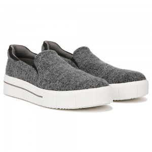 Dr. Scholl's Happiness Lo Slip On Sneakers Damen Dunkelgrau | 906145-KJT