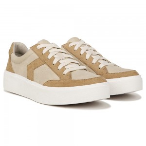 Dr. Scholl's Madison Spitze Up Sneakers Damen Beige | 456721-FYX
