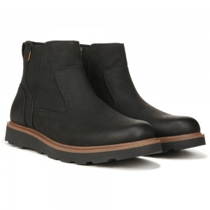 Dr. Scholl's Marcus Chelsea Lug Sole Boots Herren Schwarz | 960418-ZSM