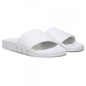 Dr. Scholl's Pisces Pool Badelatschen Sandalen Flach Damen Weiß | 586143-RVO
