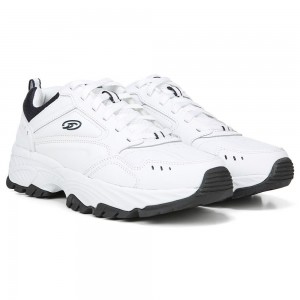 Dr. Scholl's Sebastian Gehen Shoe Sportliche Turnschuhe Herren Weiß Navy | 791540-CMS