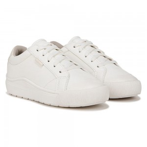 Dr. Scholl's Time Off Little Lace Up Sneakers Mädchen Weiß | 852173-GUO