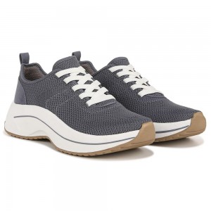 Dr. Scholl's Wannabe Slip On Plateau Sneaker Damen Blau | 371895-HBD