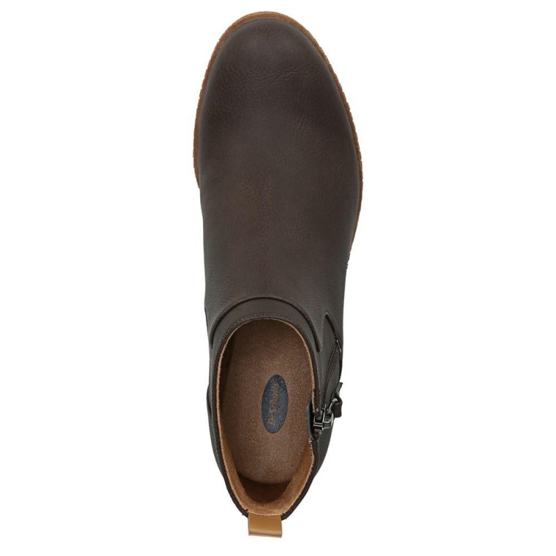 Dr. Scholl's Bianca Wedge Stiefeletten Damen Braun | 274598-ZJL