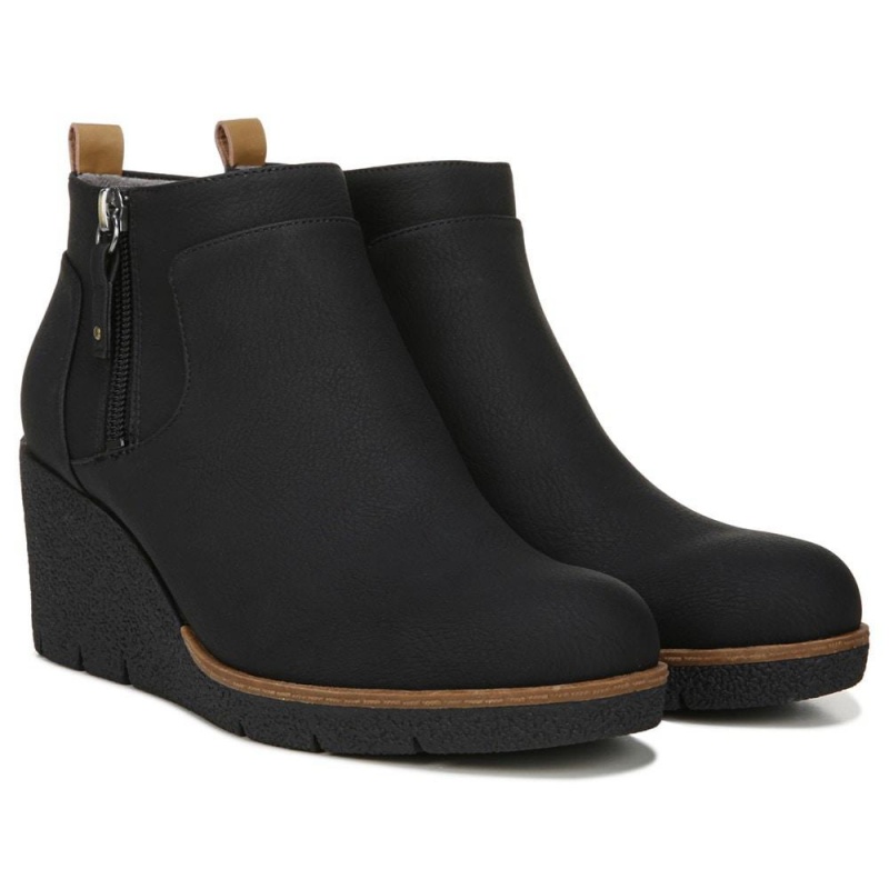 Dr. Scholl\'s Bianca Wedge Stiefeletten Damen Schwarz | 746821-IFG