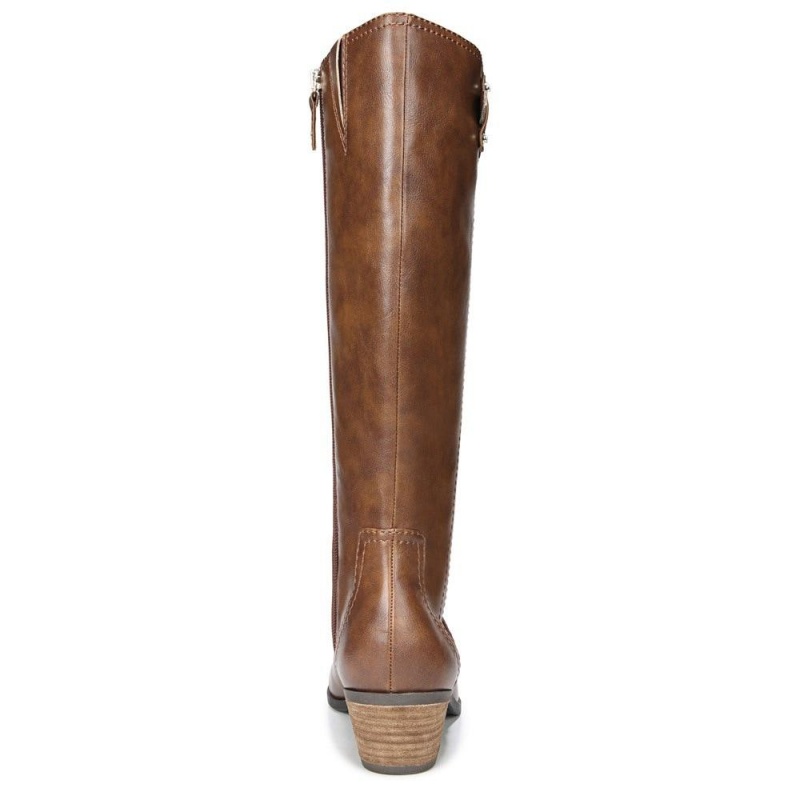 Dr. Scholl's Brilliance Weite Calf Knee-High Boots Damen Braun | 692501-MQI