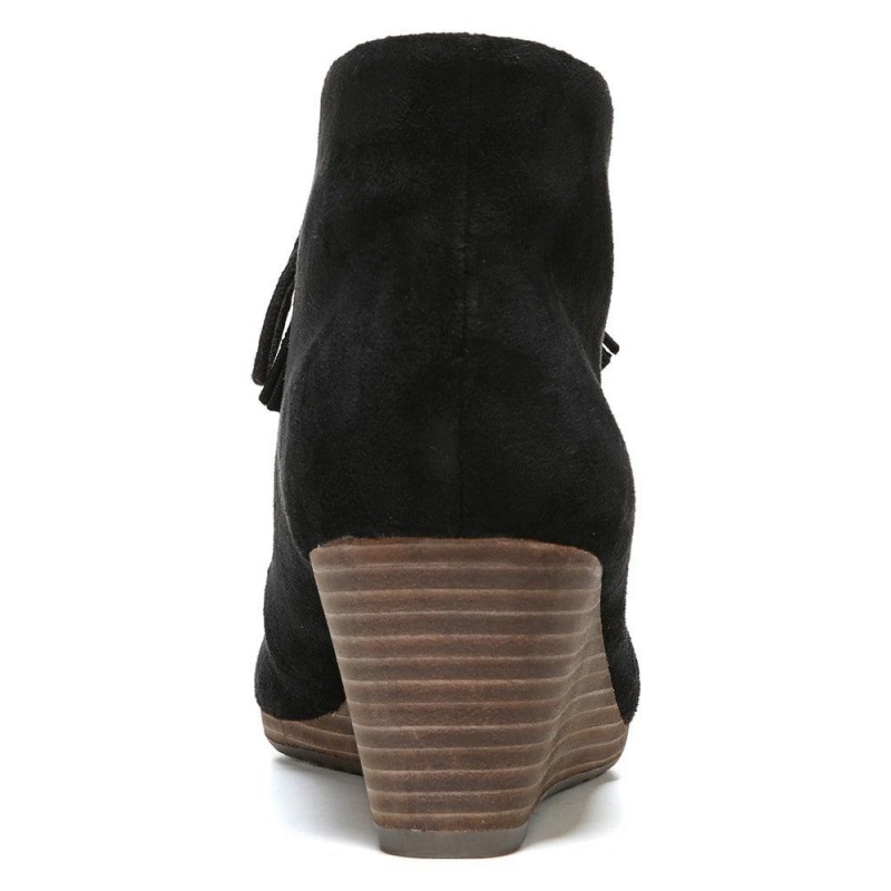 Dr. Scholl's Dakota Wedge Stiefeletten Damen Schwarz | 074283-XGR