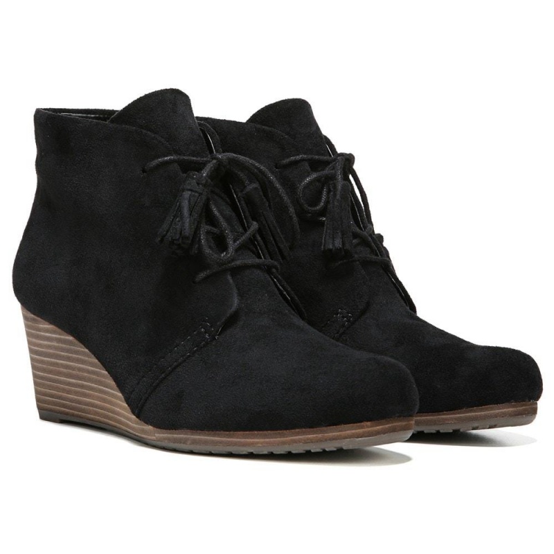 Dr. Scholl\'s Dakota Wedge Stiefeletten Damen Schwarz | 074283-XGR