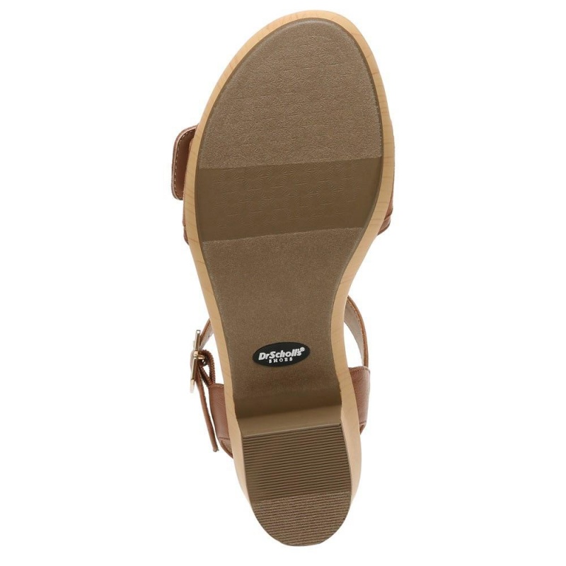 Dr. Scholl's Felicity Too Block Heel Plateausandalen Damen Braun | 367258-IJM
