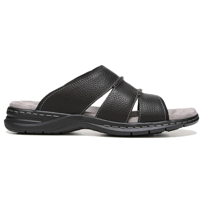 Dr. Scholl's Gordon Rutschen Sie Sandalen Herren Schwarz | 819264-UQV