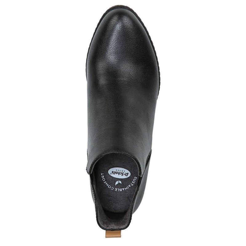 Dr. Scholl's London Block Heel Stiefeletten Damen Schwarz | 740631-VYM