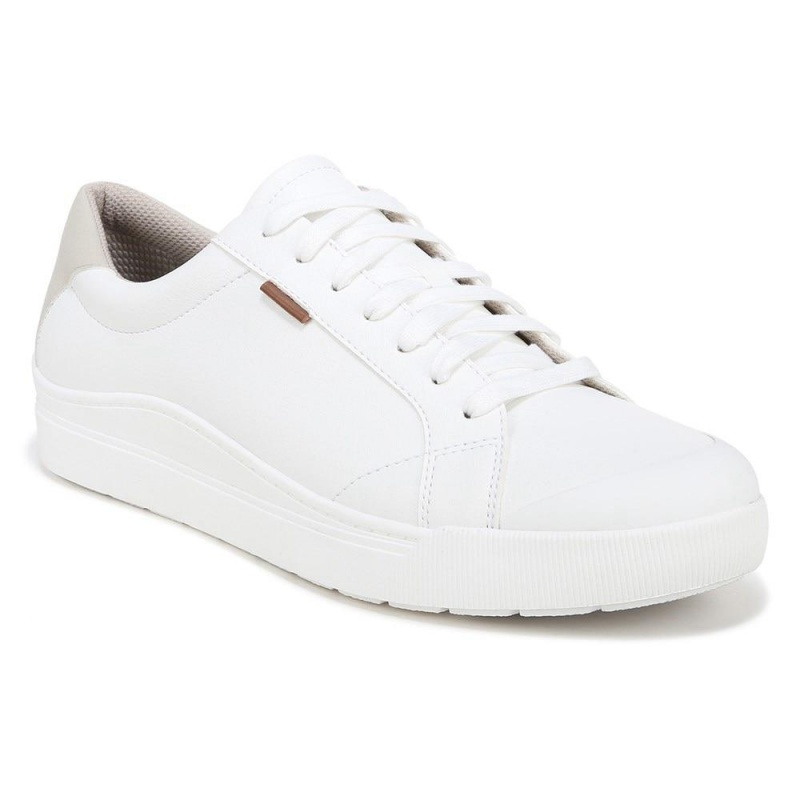 Dr. Scholl's Time Off Spitze Up Sneakers Herren Weiß | 519462-NWZ