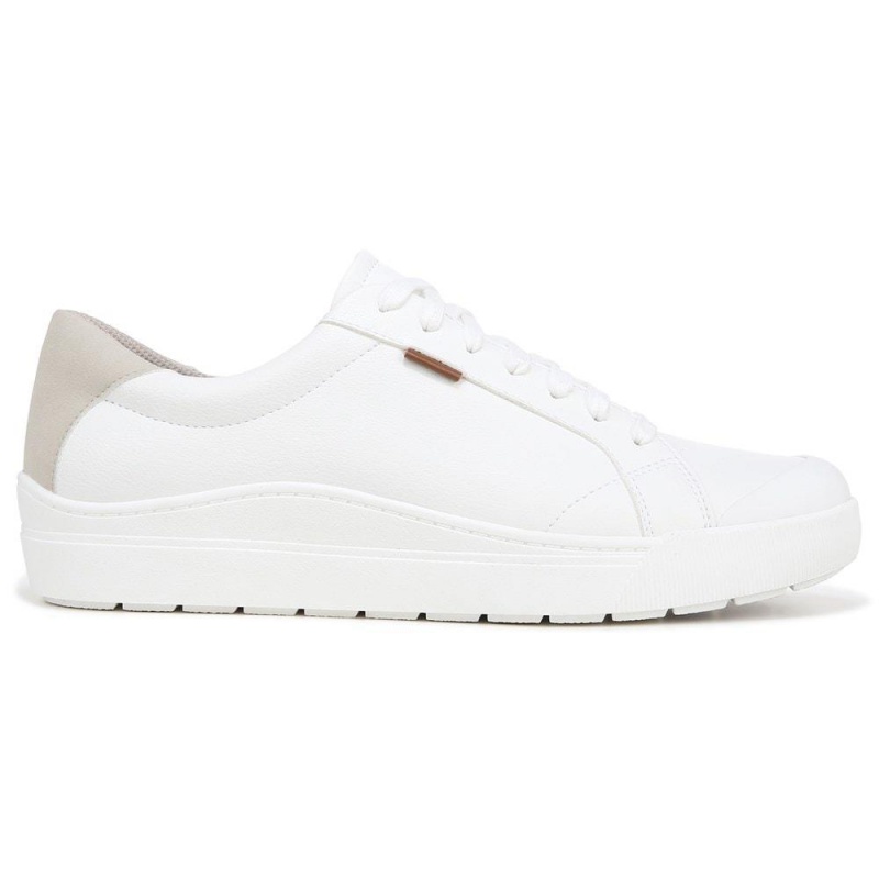 Dr. Scholl's Time Off Spitze Up Sneakers Herren Weiß | 519462-NWZ