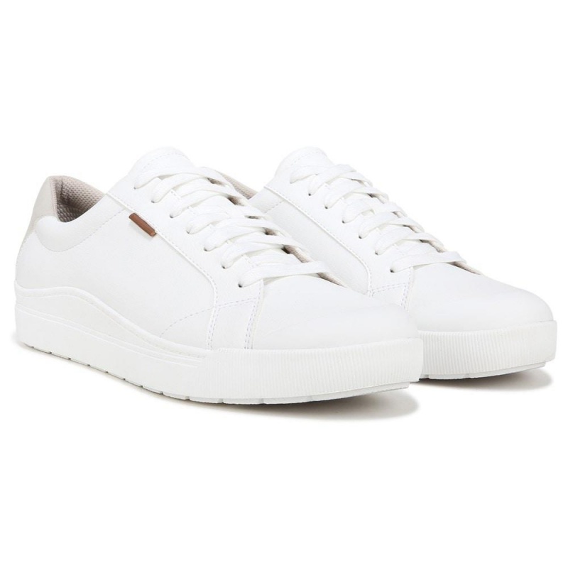 Dr. Scholl\'s Time Off Spitze Up Sneakers Herren Weiß | 519462-NWZ