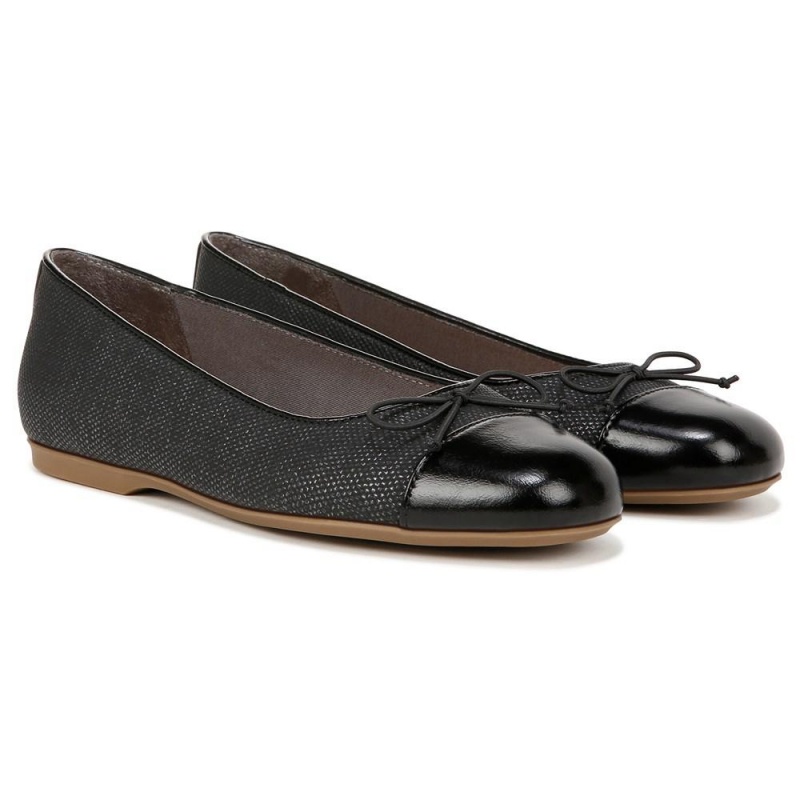 Dr. Scholl\'s Wexley Bow Ballerinas Damen Schwarz | 207459-XSJ